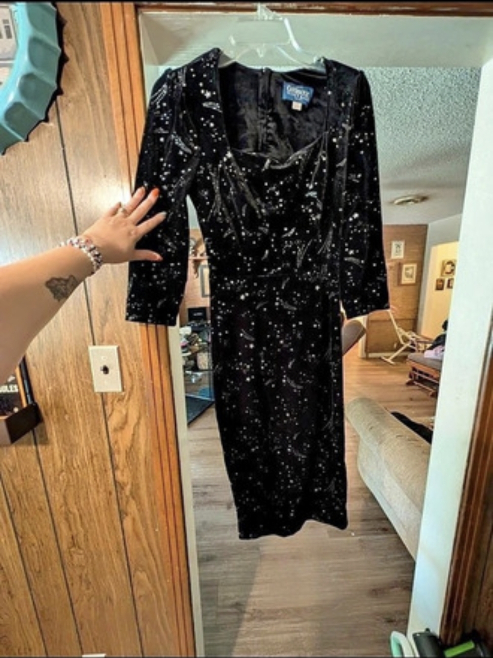 Collectif Star Print Maxi Dress Size 10 Like New